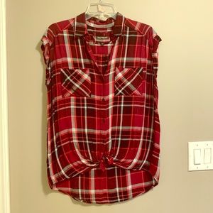 Plaid express short sleeve shirt